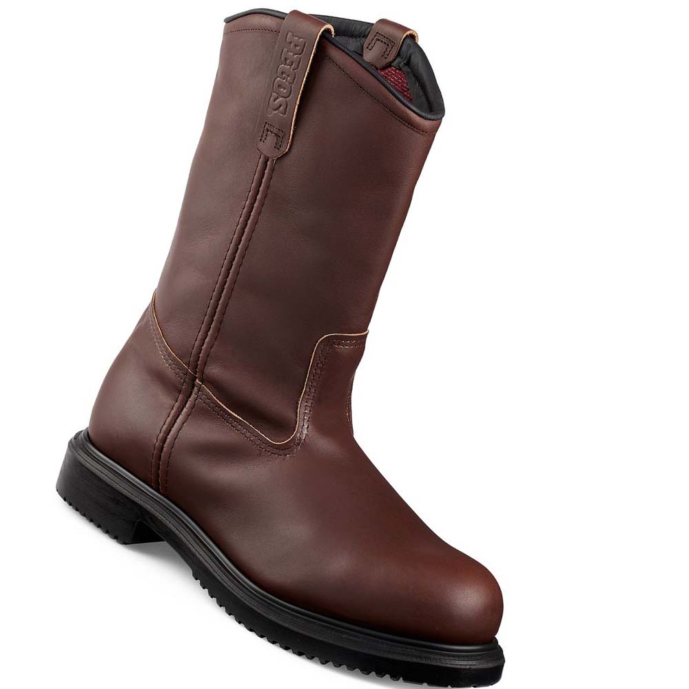 Red Wing SuperSole® 11-inch Insulated Safety Toe Pull On Men\'s Boots Burgundy | ZA 229KOR